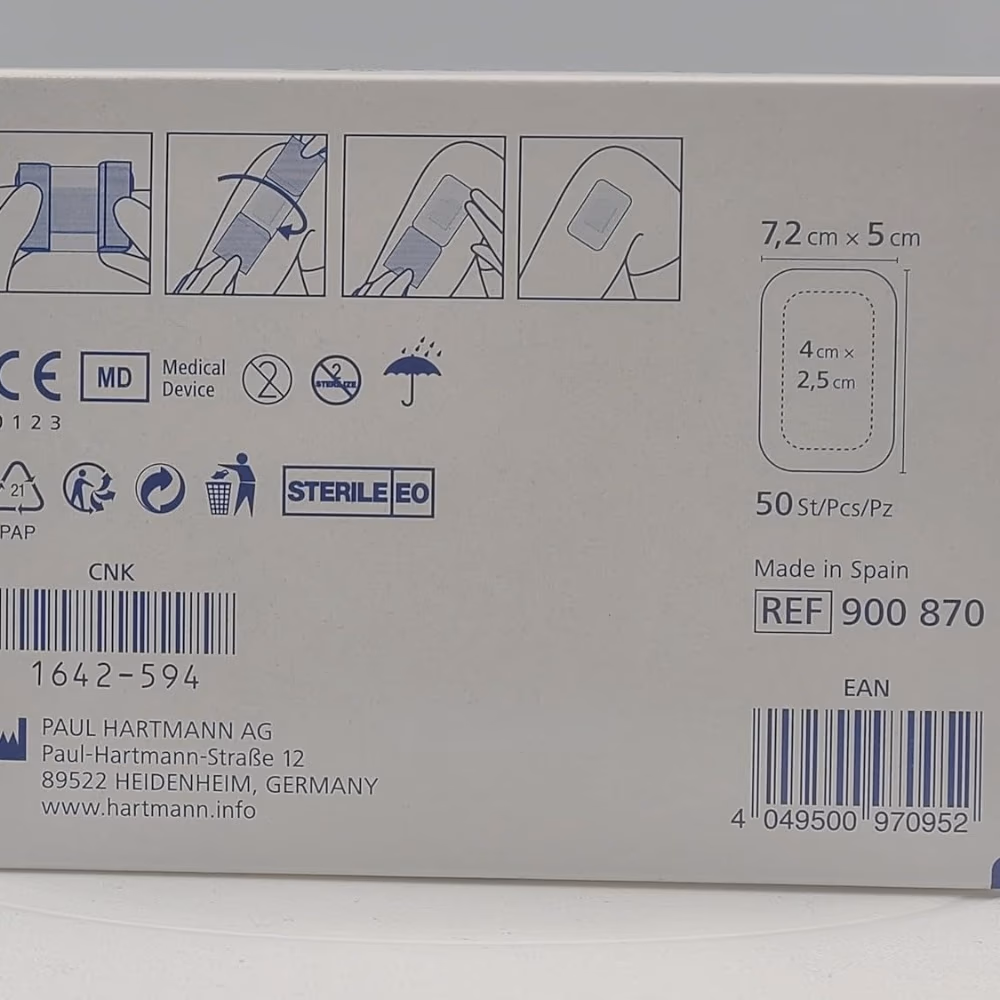 Cosmopor E Sterile Adhesive Wound Dressings 7.2x5 cm - Pack of 50​ 4