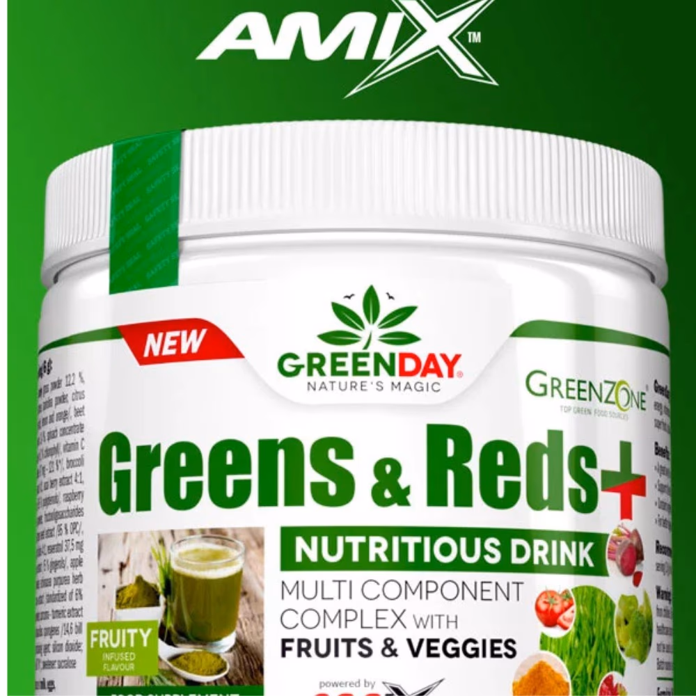 Amix Greens and Reds Powder Fruity 250g 2