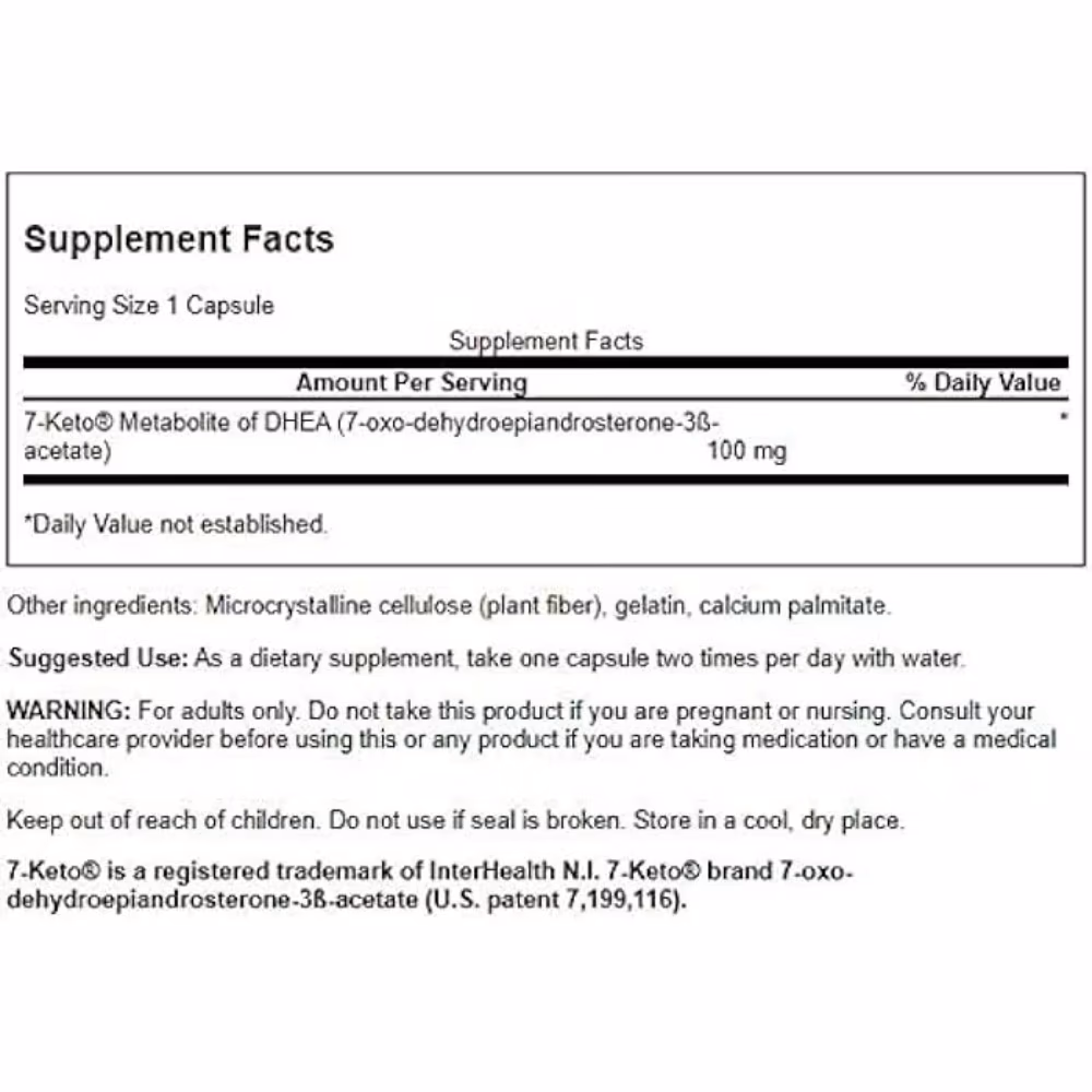Swanson 7 Keto DHEA 100 mg 30 Capsules 3