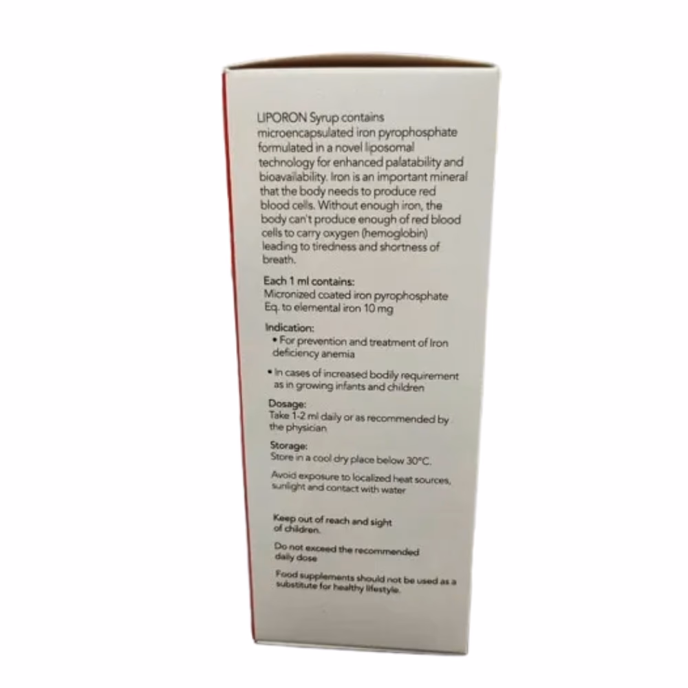 Liporon Syrup Vanilla 100ml 2