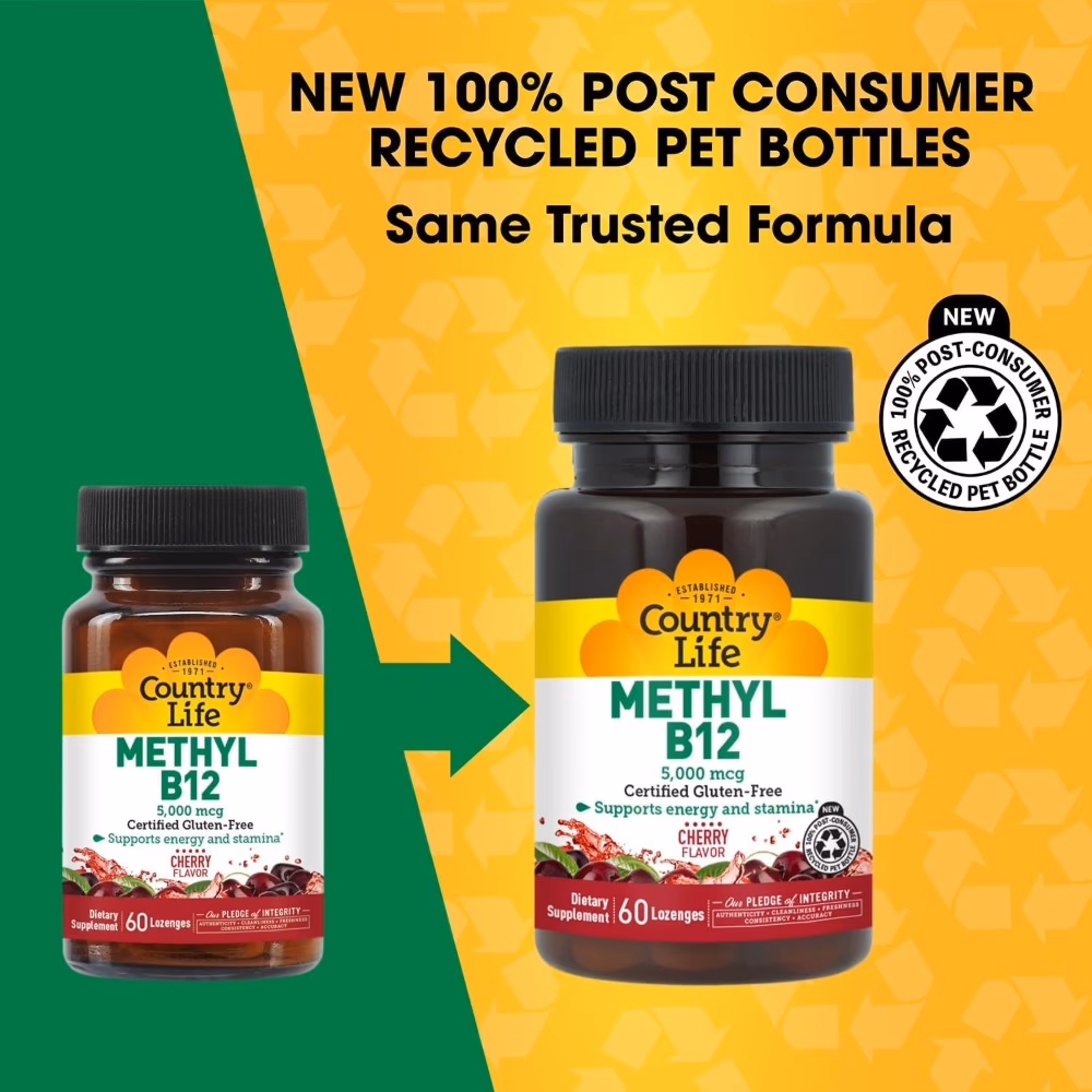 Country Life Methyl B12, 5000mcg 60 Lozenges 3