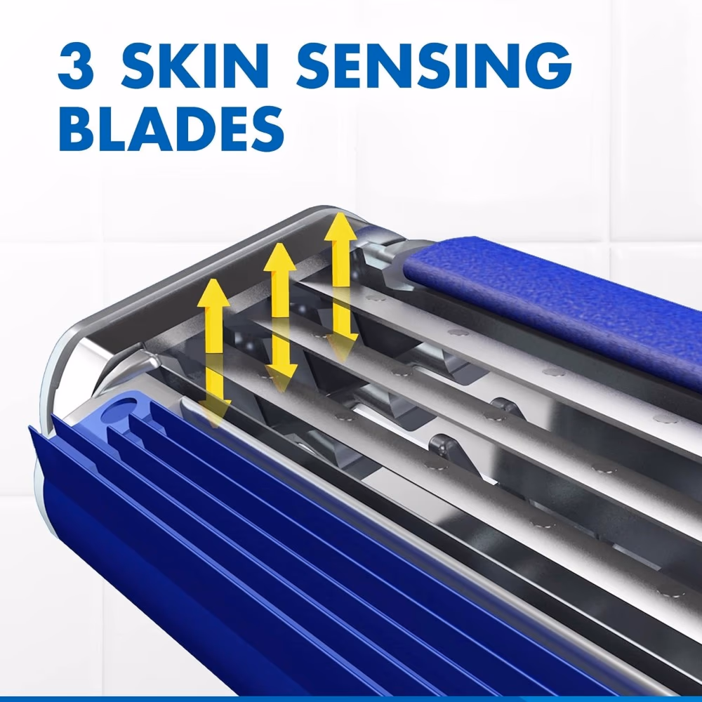 Gillette Blue 3 Disposable Razor 6+2 Comfort 4