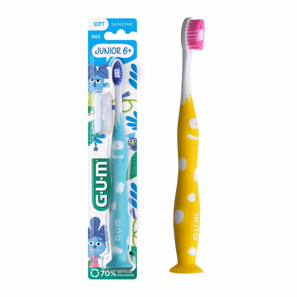 GUM Junior Toothbrush for 6+ Years (902) Soft - Assorted Color 4