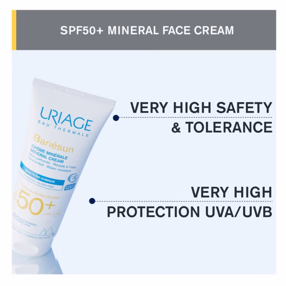 Uriage Bariesun Spf 50+ Mineral Cream 100ml 2