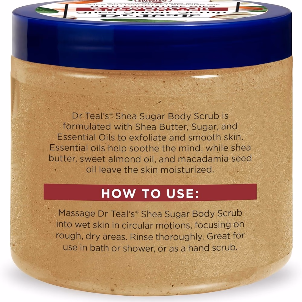 Dr Teals Shea Sugar Scrub Shea Butter & Almond 538g 3