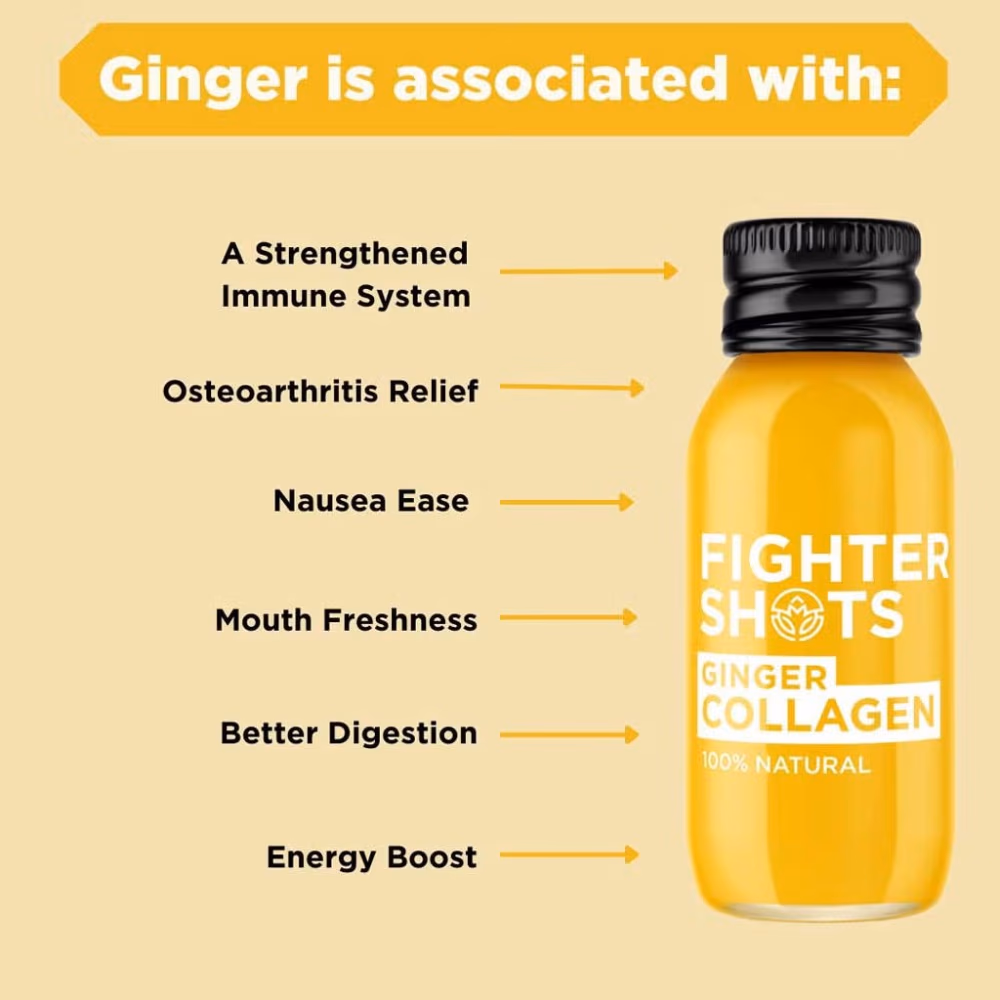 Fighter Shots Ginger Collagen Shot 60Ml 4