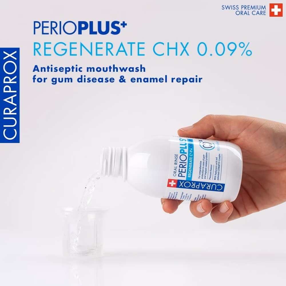 Curaprox Perio Plus Regenerate CHX 0.09% Mouthwash 200ml 3