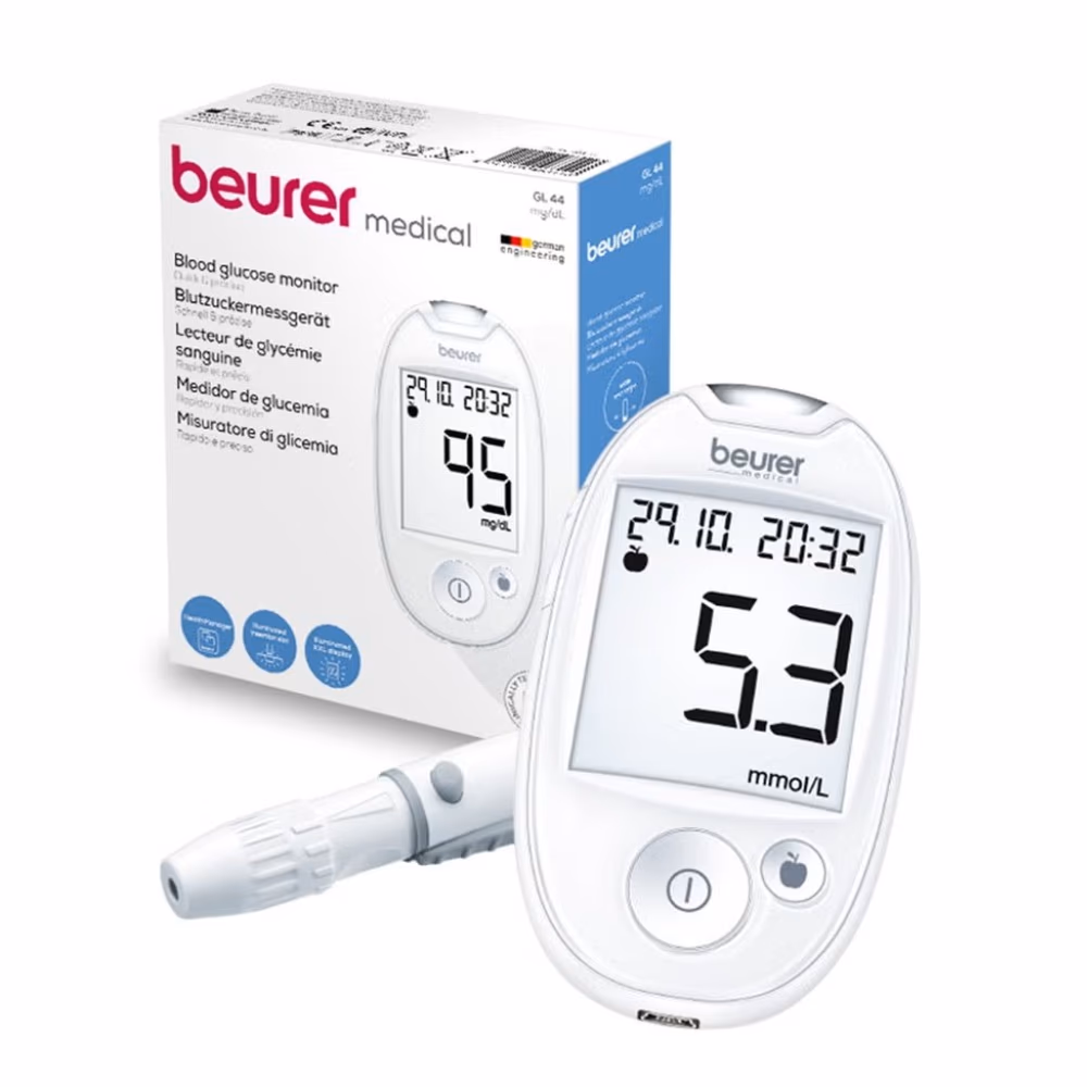 Beurer GL44 Blood Glucose Monitor White 2