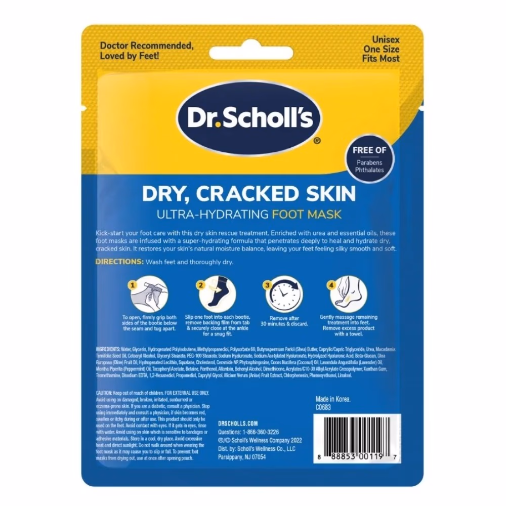 Dr. Scholl's Dry Cracked Skin Foot Mask 44ml 3