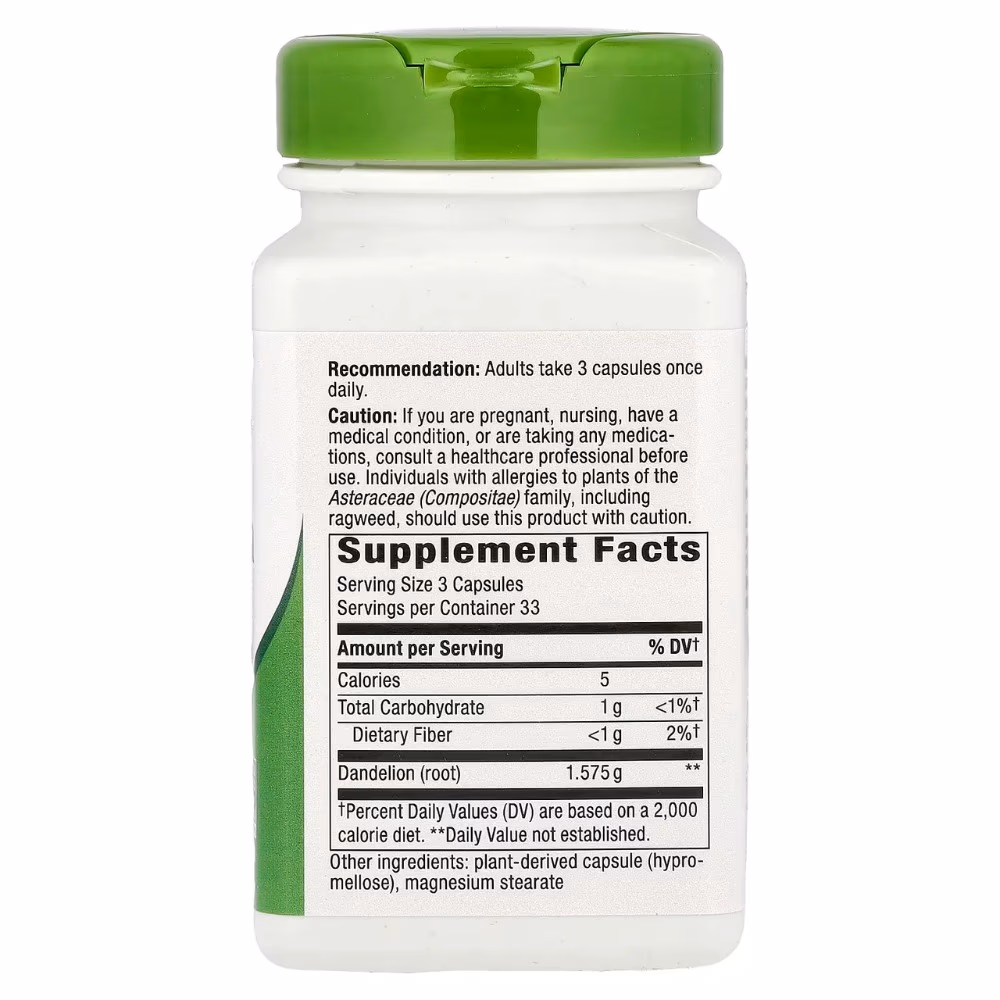 Natures Way Dandelion Root -100 Capsules 2