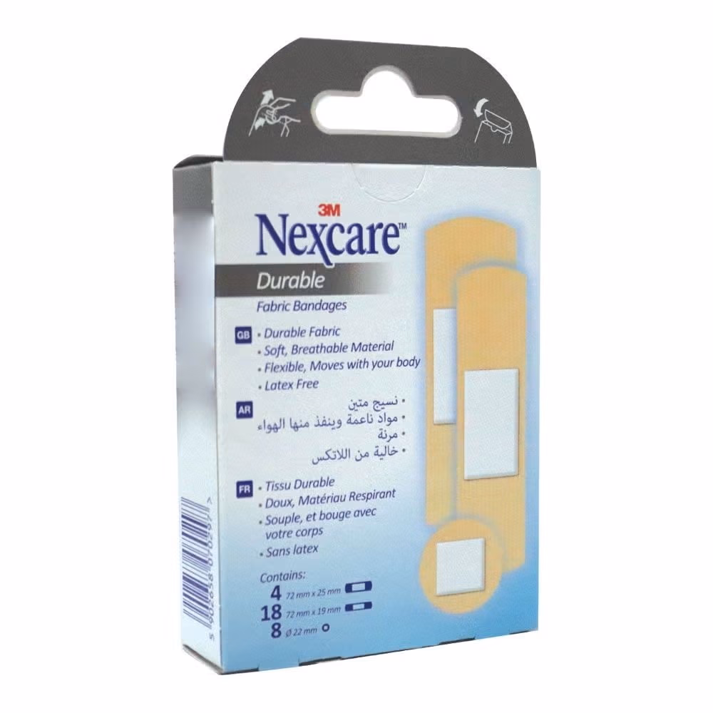 Nexcare Durable Fabric Bandages Assorted 30s 2