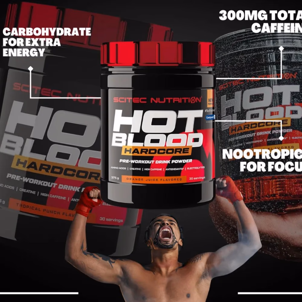 Scitec Hot Blood Hardcore Orange 375g 2