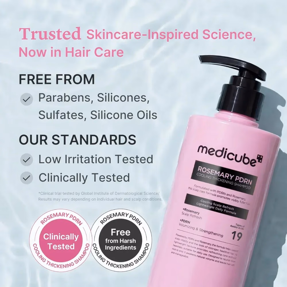 medicube Rosemary PDRN Cooling Thickening Shampoo 400ml 3