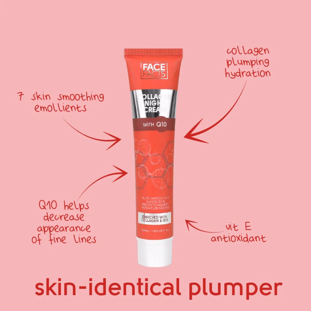 Face Facts Collagen with Q10 Night Cream 50ml 3