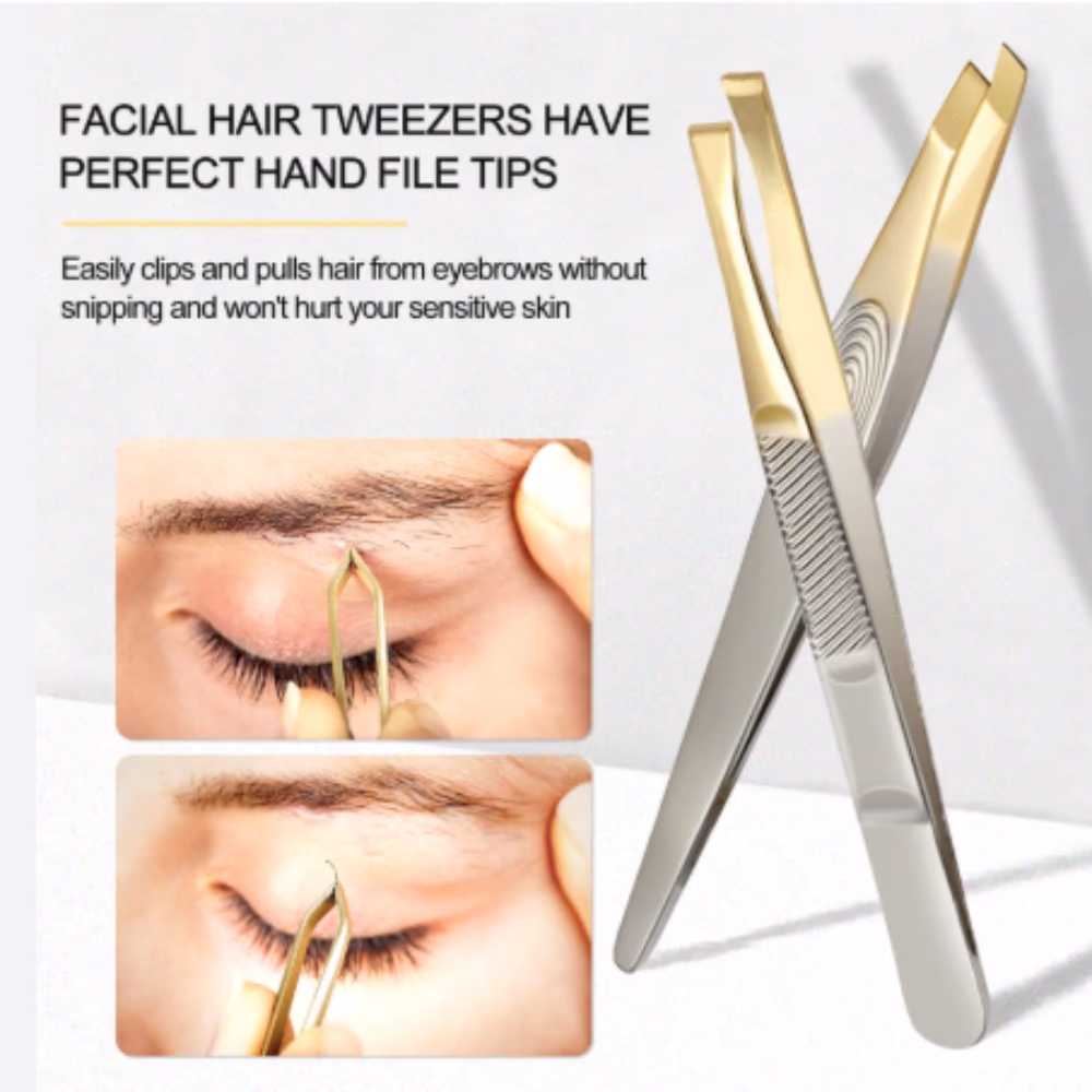Elegant Touch Gold Tip Slanted Tweezer 5