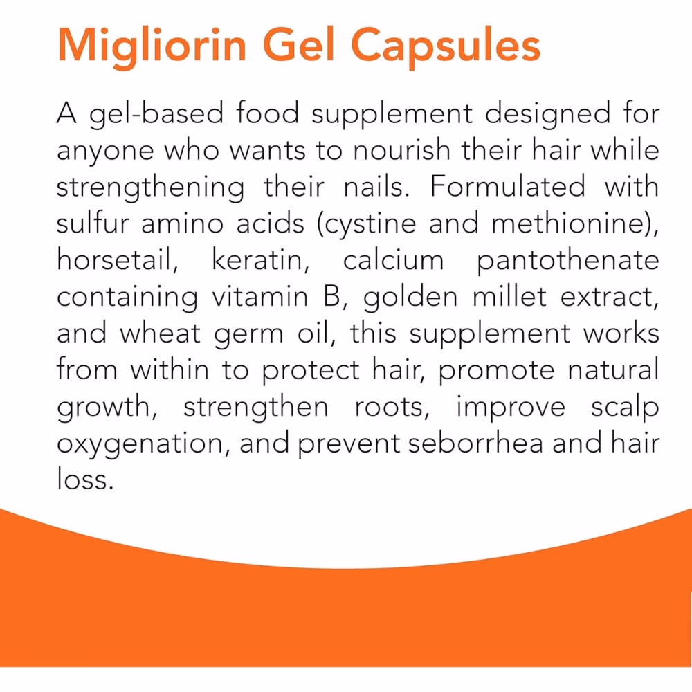 Migliorin Gel Capsules 90s Healthy Hair Growth And Scalp Nourishment Support 3