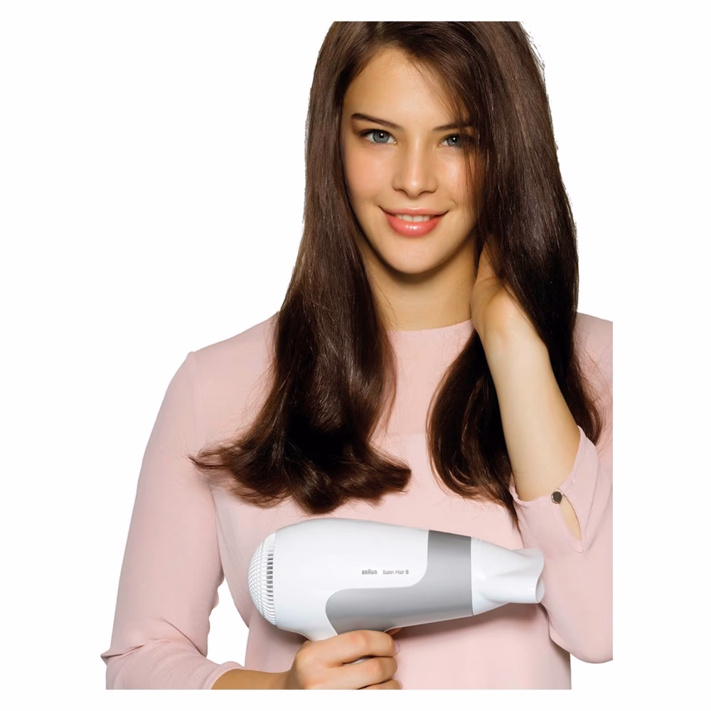 Braun Satin Hair 5 Power Perfection HD580 Hair Dryer, 2500 Watts, White/Grey 3