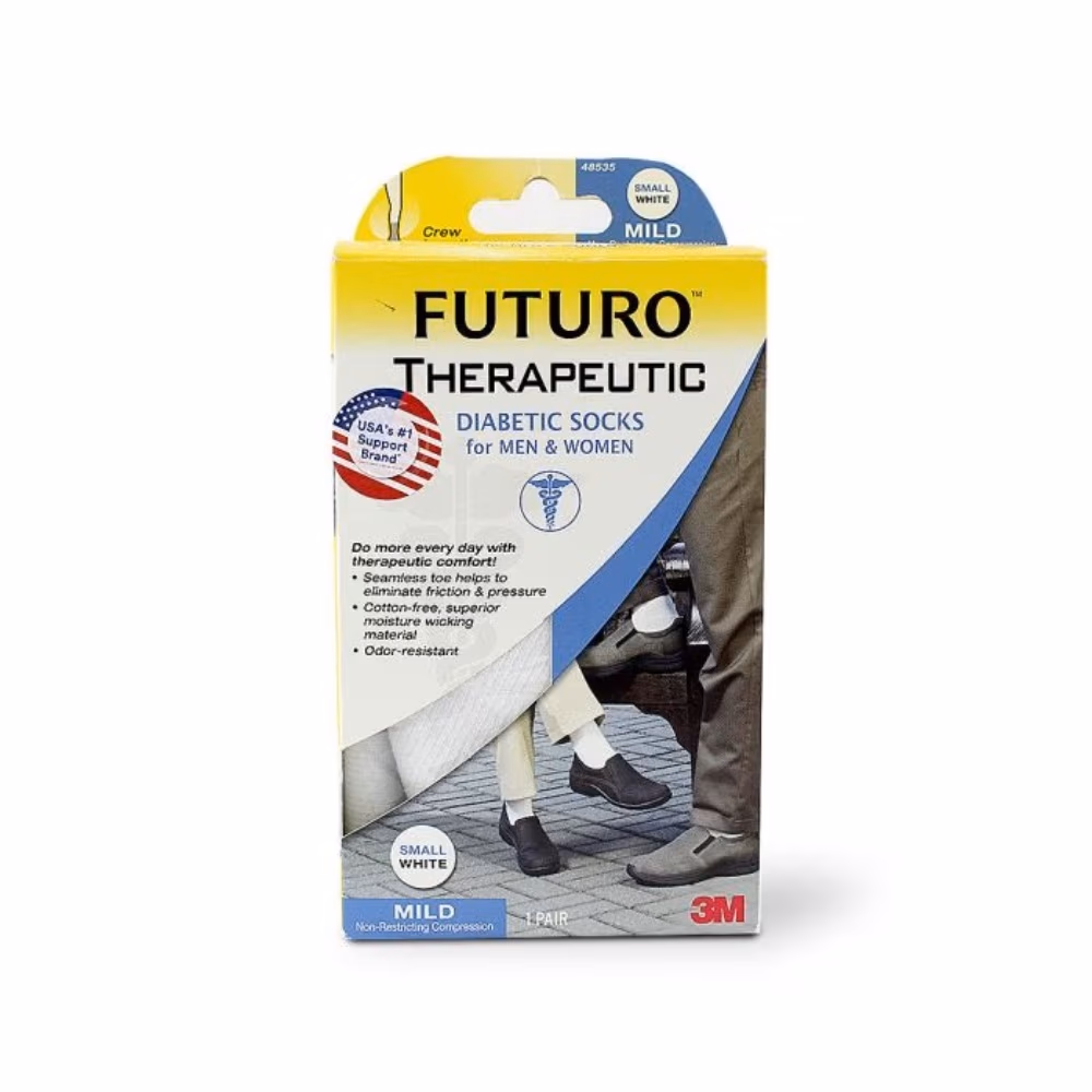 3M Futuro Therapeutic Diabetic Socks for Men and Women (48535) - Crew Length - 1 Pair 4