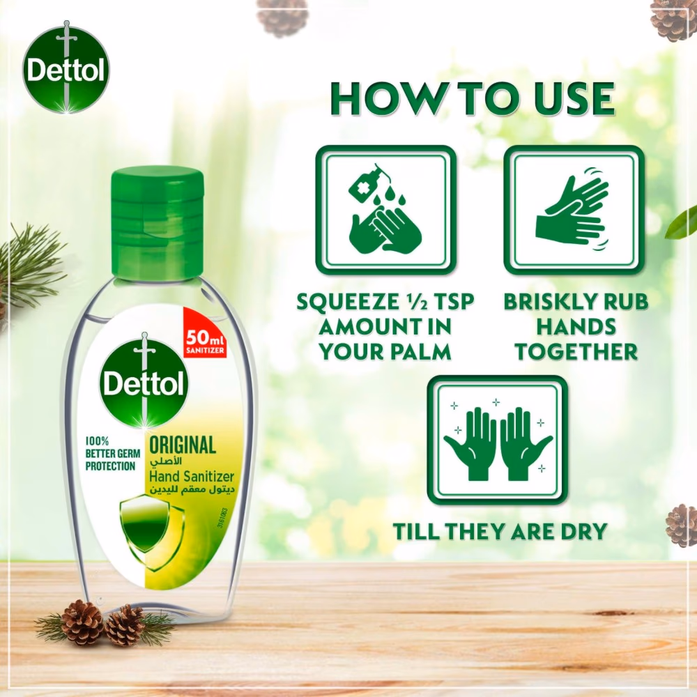 Dettol Original Hand Sanitizer 50ML 5