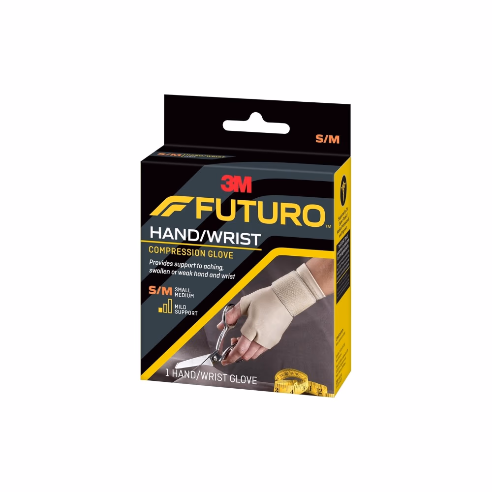 3M Futuro Hand/Wrist Compression Glove (09183) - Small/Medium Size - 1 Hand/Wrist Glove 2