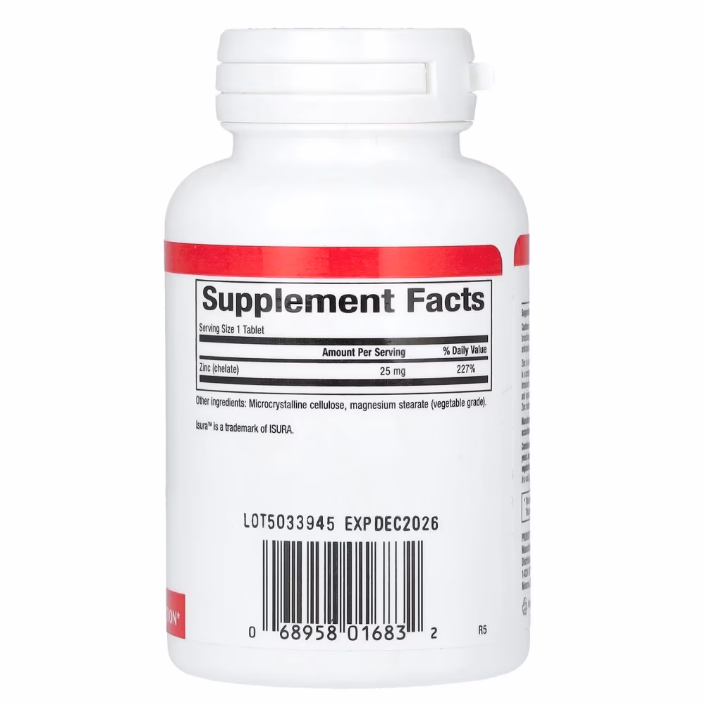 Natural Factors Zinc Chelate 25mg 90 Tablets 2