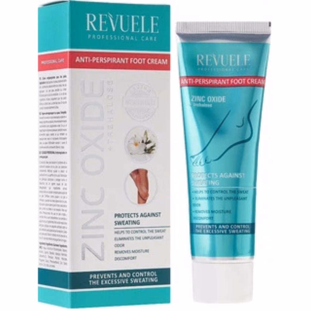 Revuele Zinc Oxide Anti Perspirant Foot Cream 80Ml 2