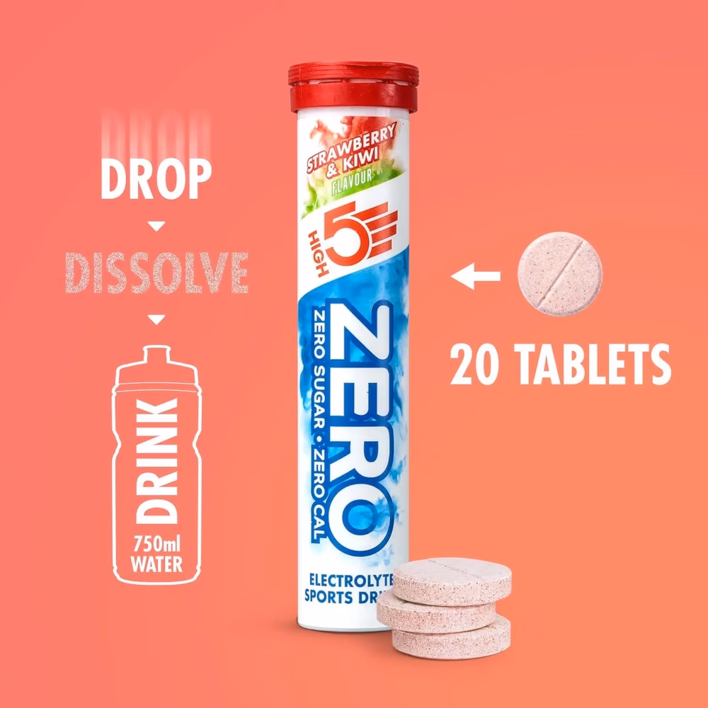 HIGH5 ZERO Electrolyte Drink Strawberry Kiwi – 20 Effervescent Hydration Tablets 2