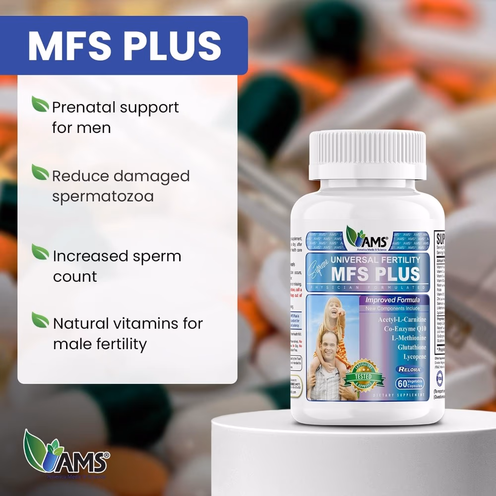 AMS Universal Fertility MFS Plus - 60 Capsules 4