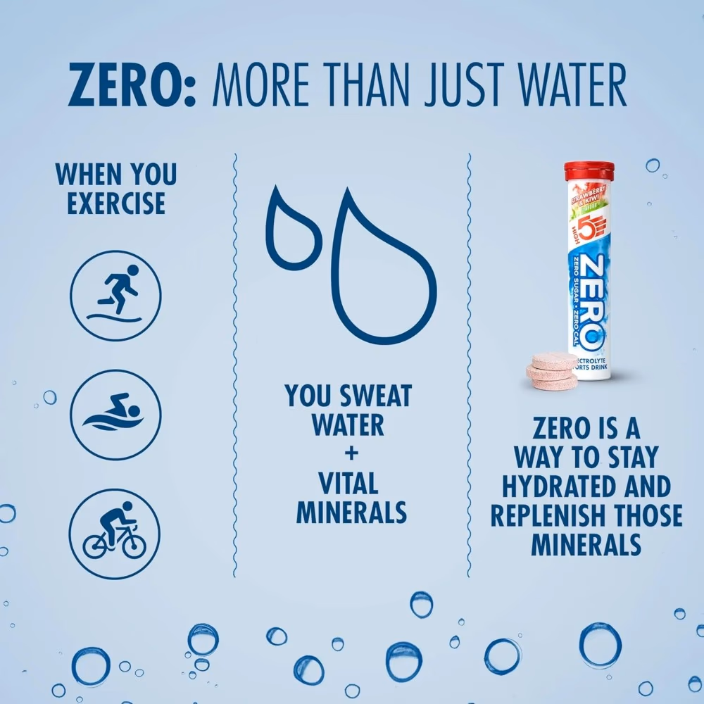HIGH5 ZERO Electrolyte Drink Strawberry Kiwi – 20 Effervescent Hydration Tablets 3