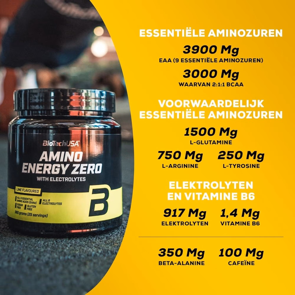 BioTechUSA Amino Energy Zero Peach Ice Tea 360g 4