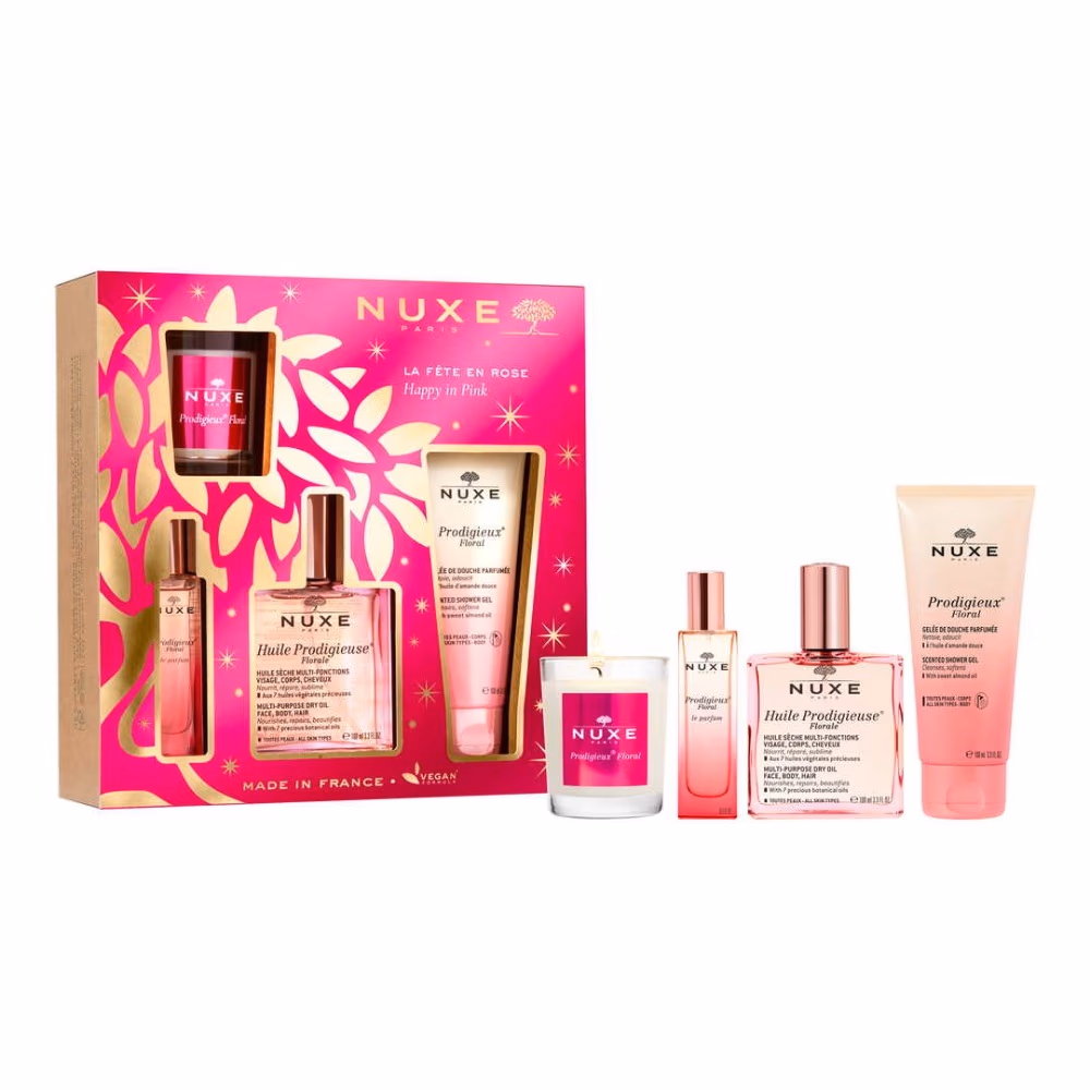 Nuxe Paris Huile Prodigieuse Florale Happy in Pink Gift Set 3