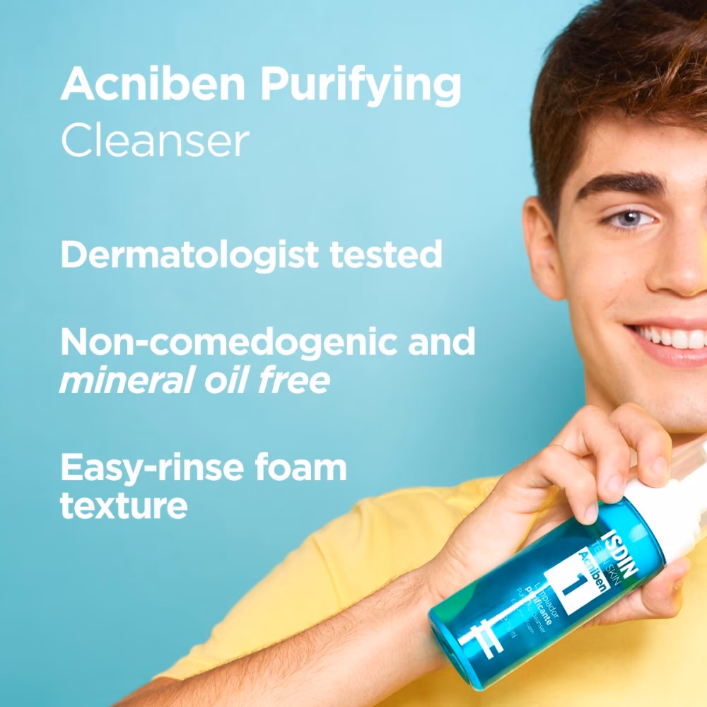 Isdin Acniben Teen skin Cleansing Foam 150ml 3