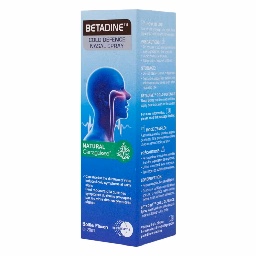 Betadine Cold Defense Nasal Spray for Adults 20ml 3