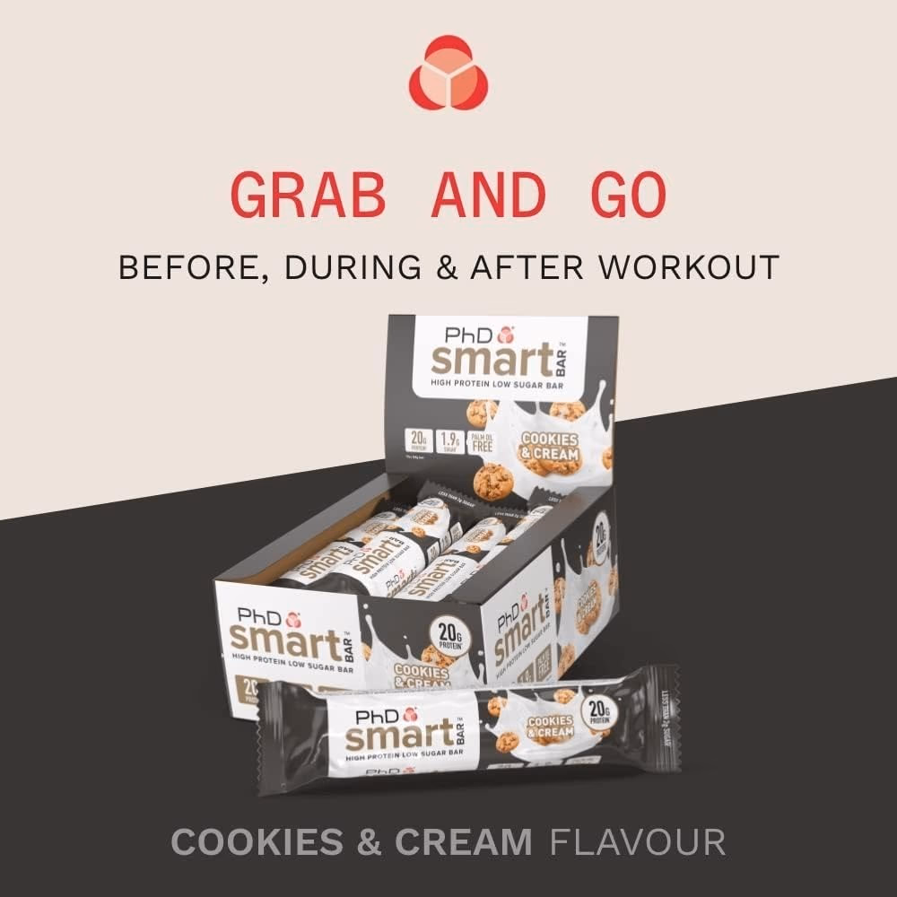 PhD Smart Bar Cookies and Cream 64g 4