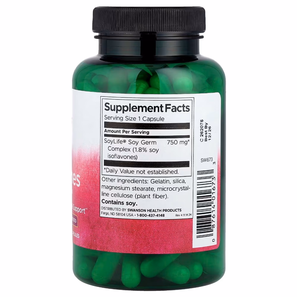 Swanson Soy Isoflavones 750mg Capsule 120s 3