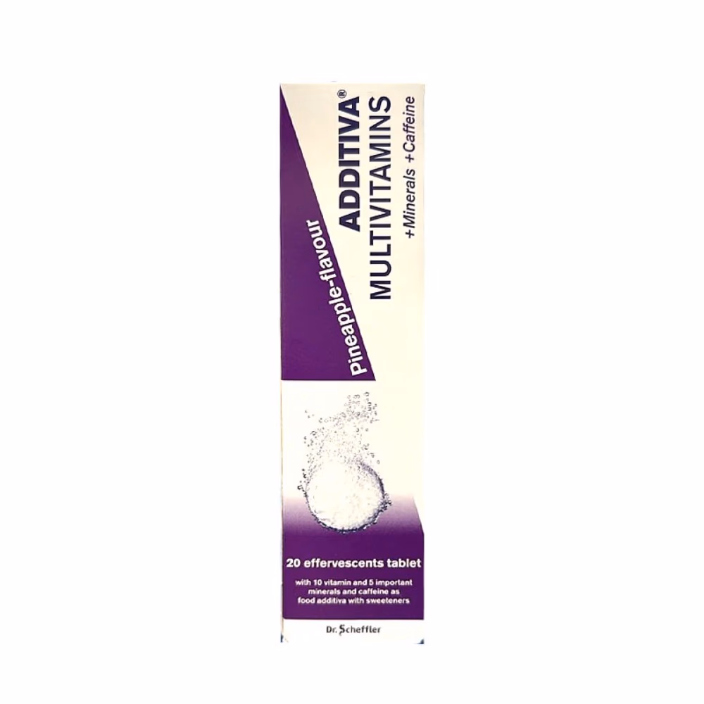Additiva Multivitamin, Minerals, Caffeine Effervescent Tablets 20's 2