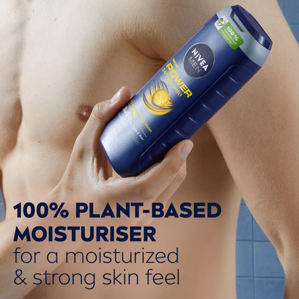 nivea men power 3 in 1 shower gel 250ml 5