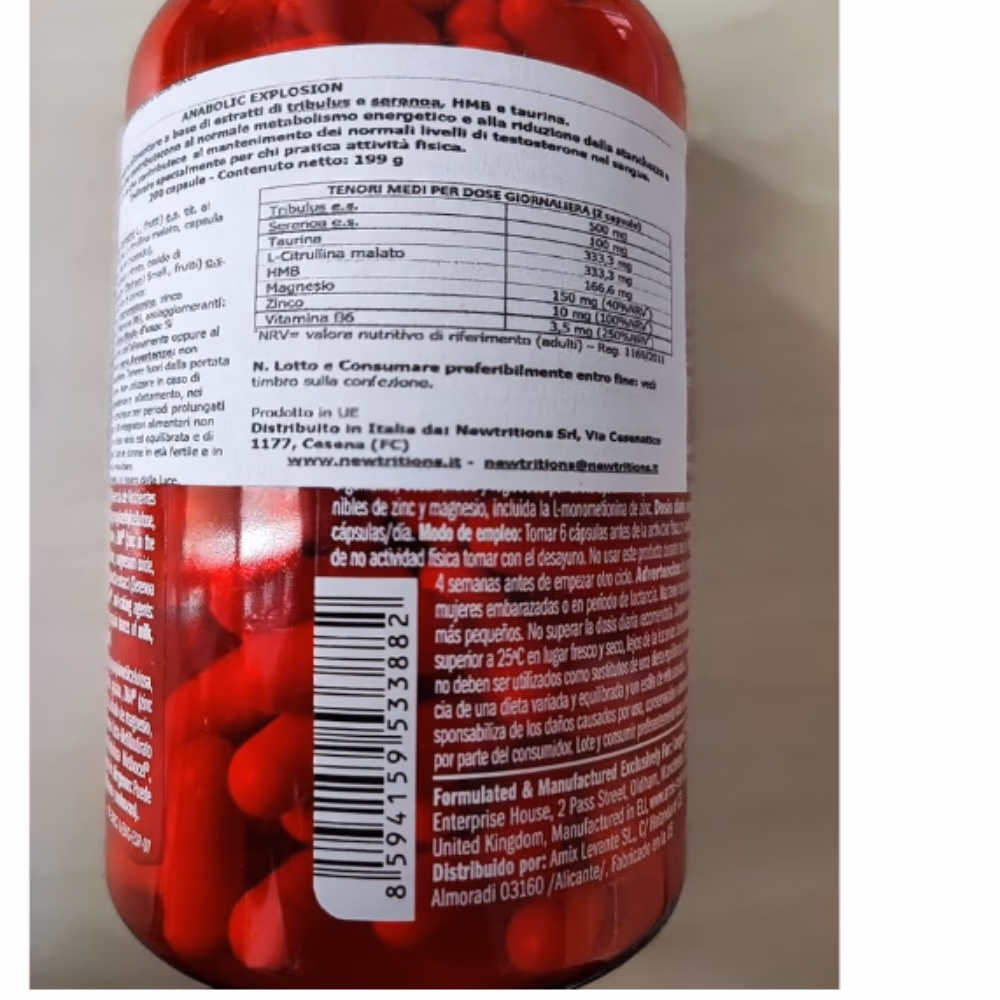Amix Anabolic Explosion Capsule 200 Capsules 2