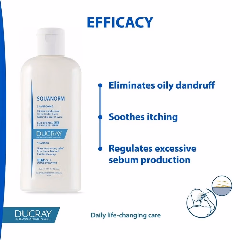 Ducray Squanorm Shampoo 200 ml 3