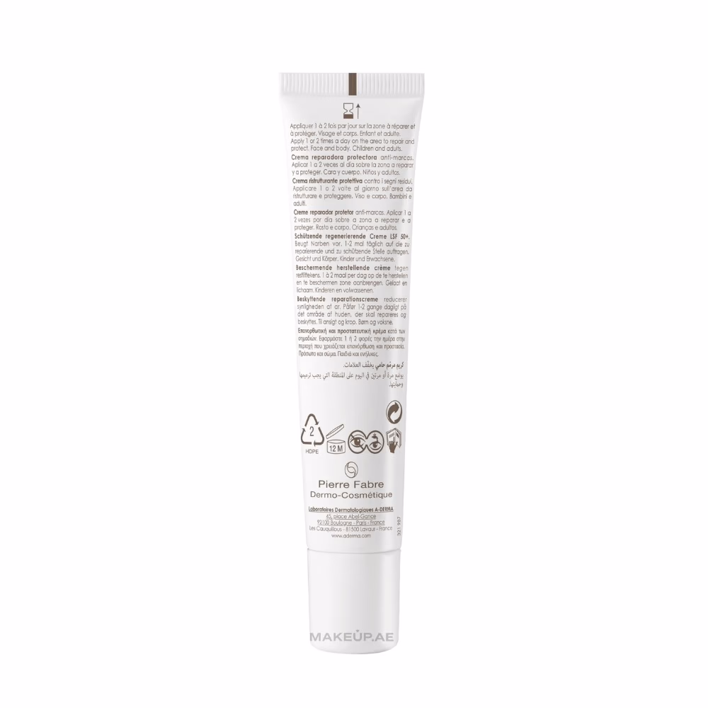 A Derma Ultra Protective Repairing Cream SPF50+ 40ml 4