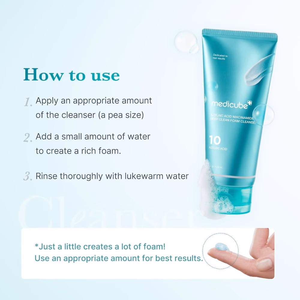 Medicube Azelaic Acid 10 Foam Cleanser 120g 4