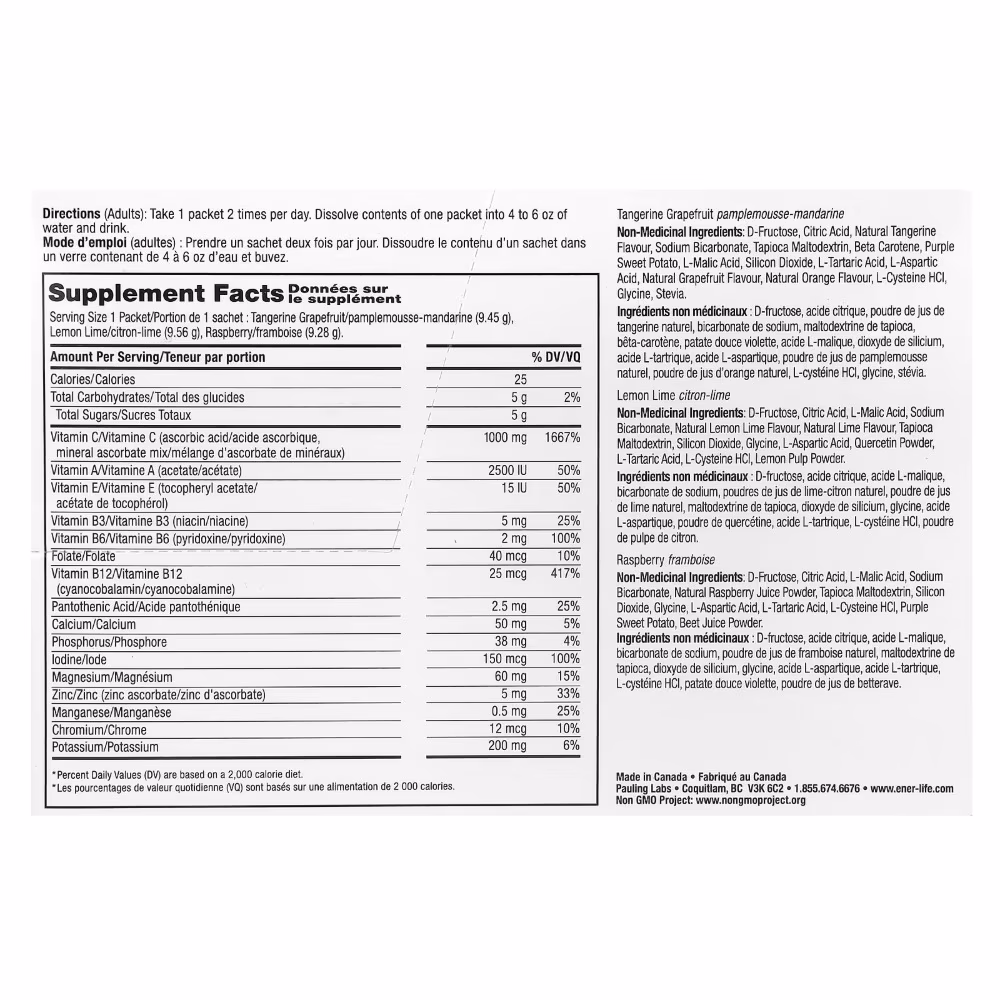 Ener-C Vitamin C 1000mg Multi Drink Bubbly 30s  3