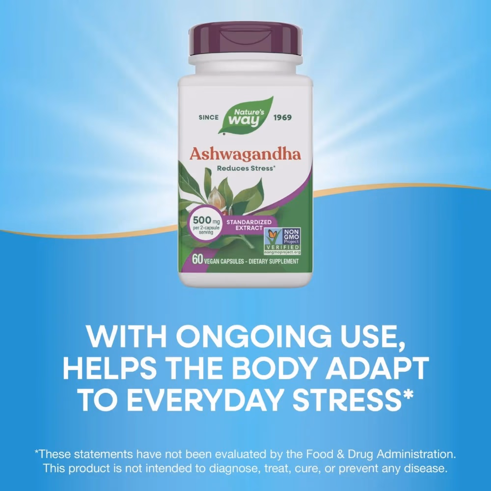 Natures Way Ashwagandha -60 Capsules 4