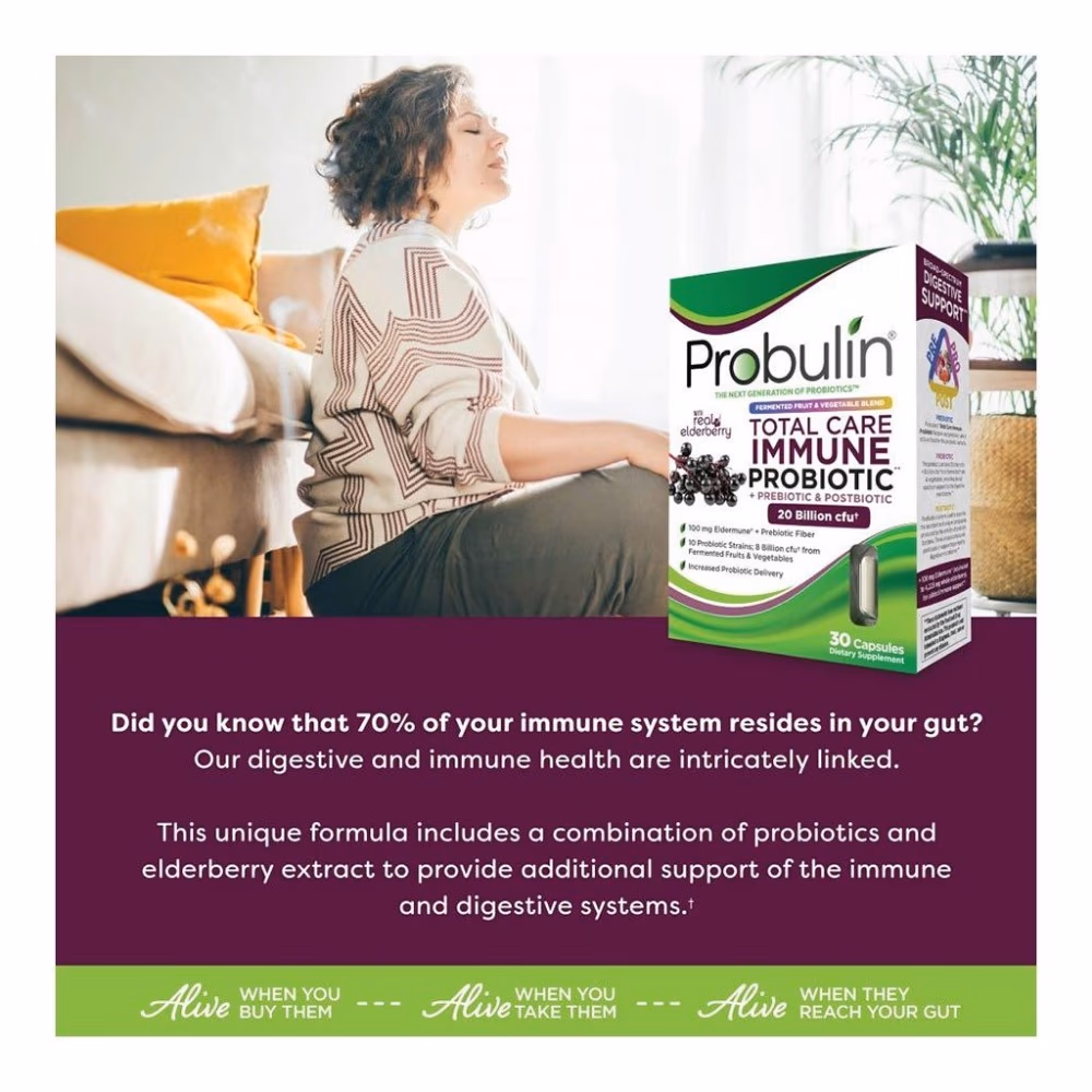 Probulin Total Care Immune Probiotic 20 billion CFU - 30 Capsules 2