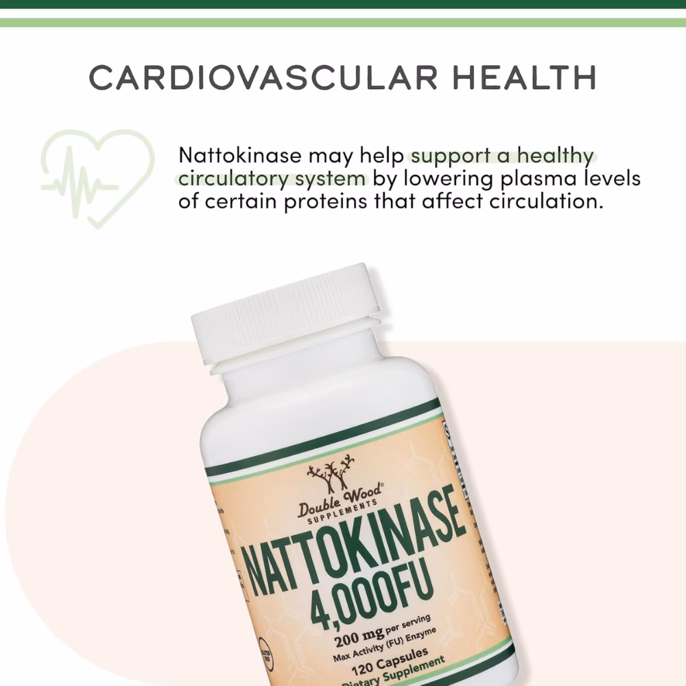 Double Wood Nattokinase 200 mg-120 Capsules 5