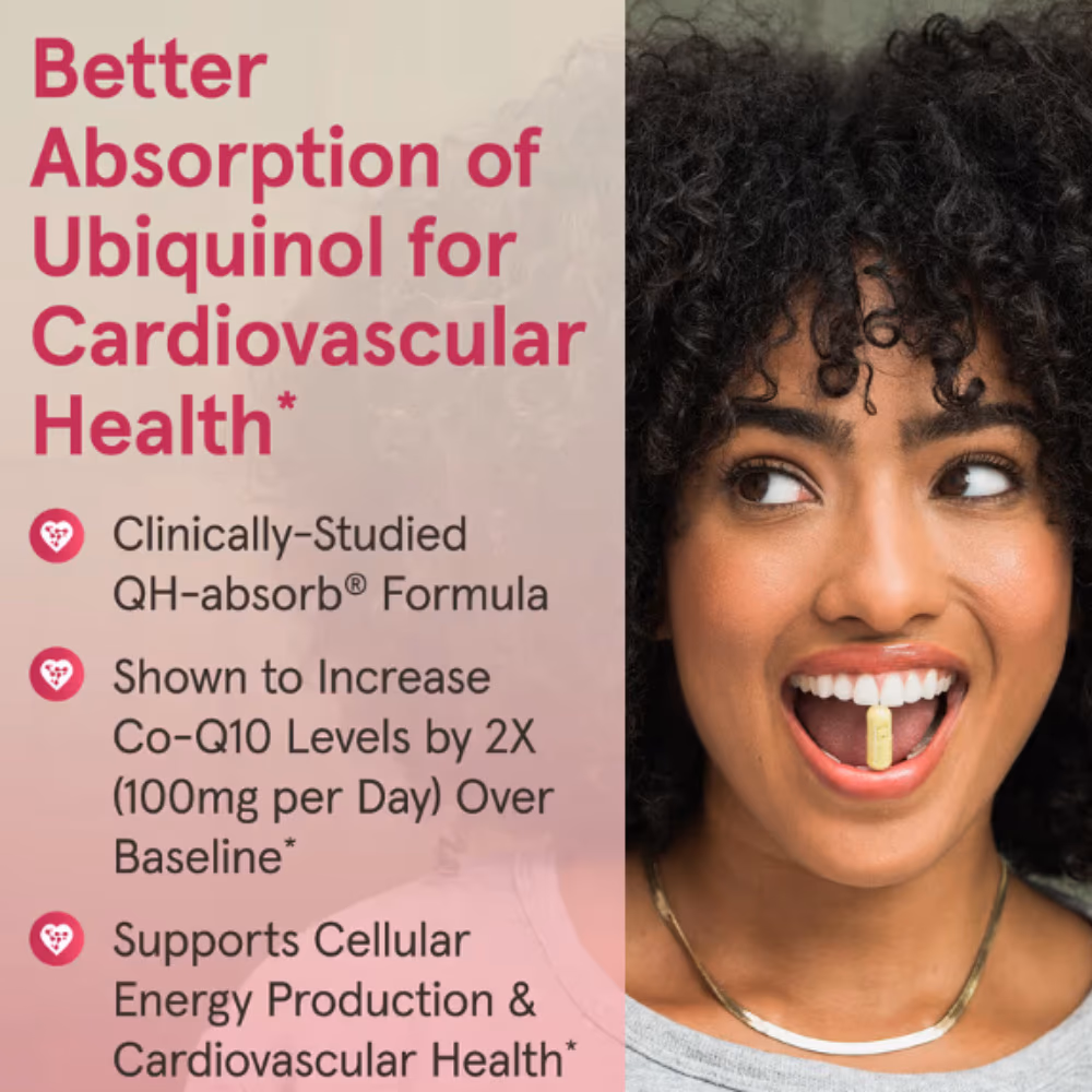 Jarrow Ubiquinol QH-Absorb 100mg Softgels 60s 4