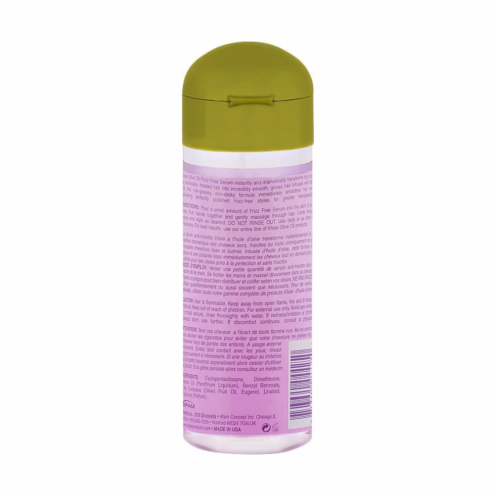 Vitale Olive Oil Frizz Free Serum 177ml 2
