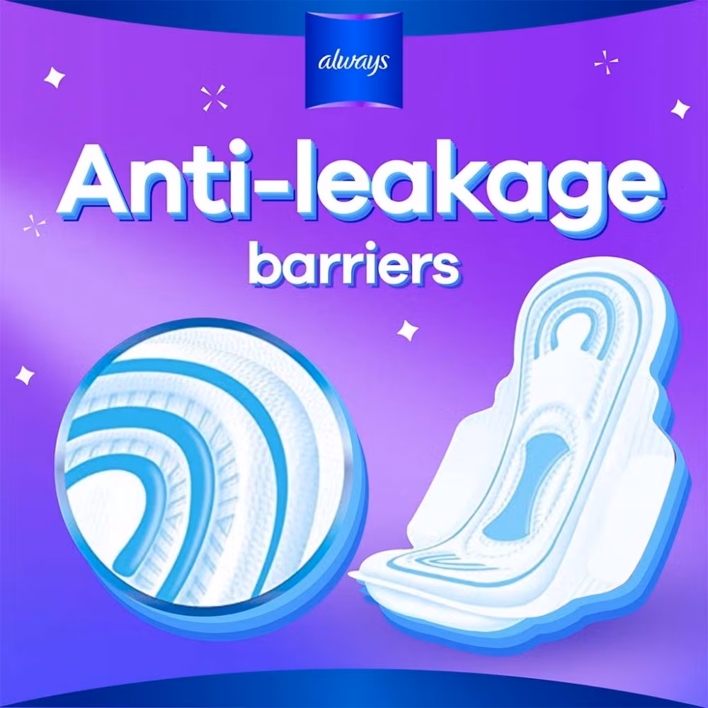 Always Purple Maxi Thick Sanitary Pads with Wings 10s 4