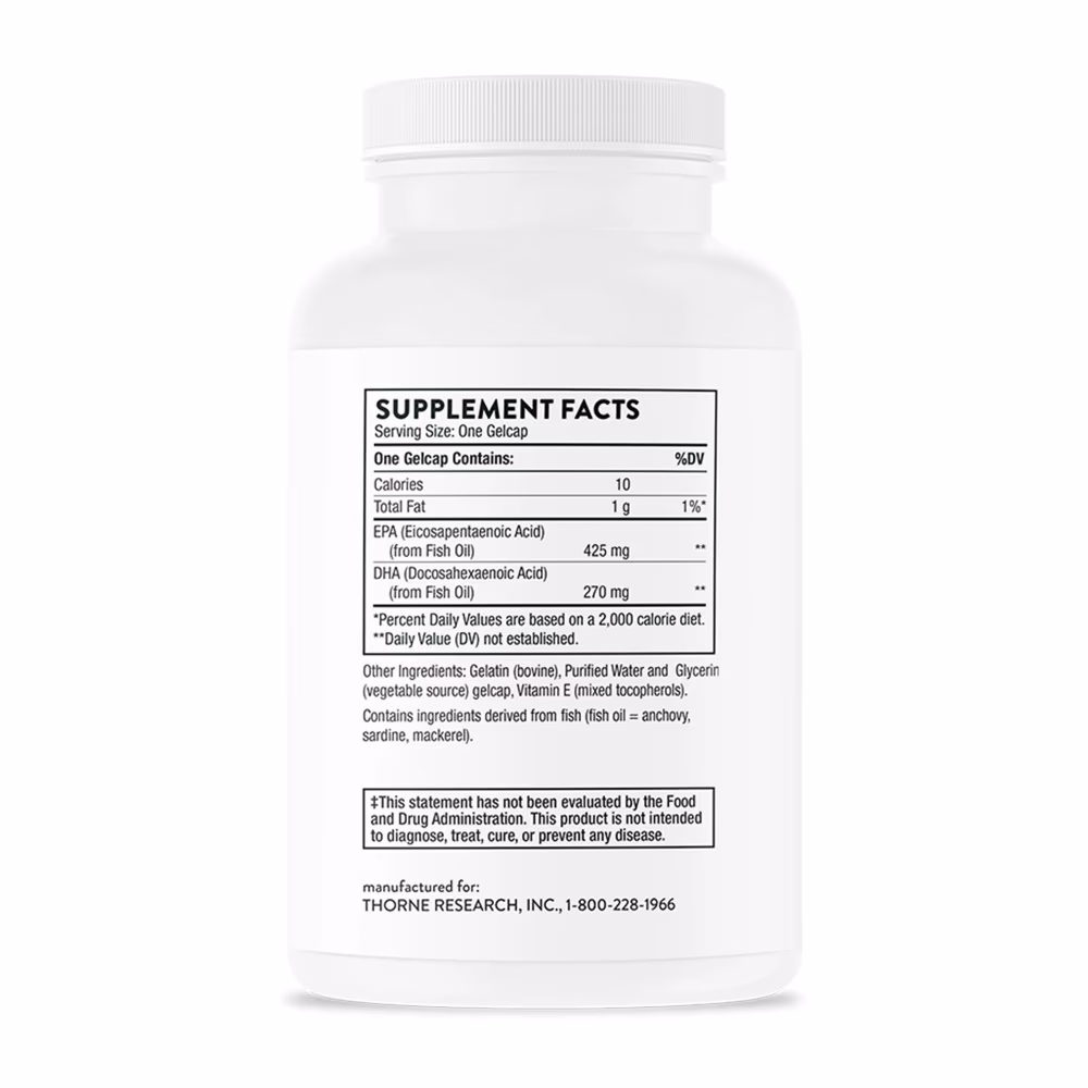 Thorne Super EPA – Omega-3 Fatty Acids EPA 425 mg & DHA 270 mg 2