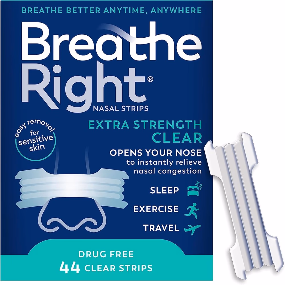 Breathe Right Extra Strength Clear Nasal Strips – 44 Count 3